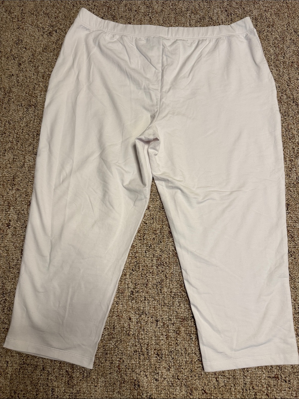Denim&Co White Cropped Pull-On Ankle Pants - Picture 3 of 5